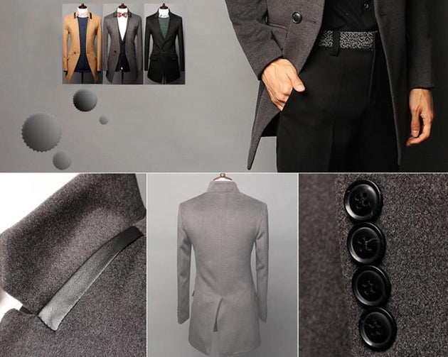Men's Long Fashion Blazer - TrendSettingFashions 