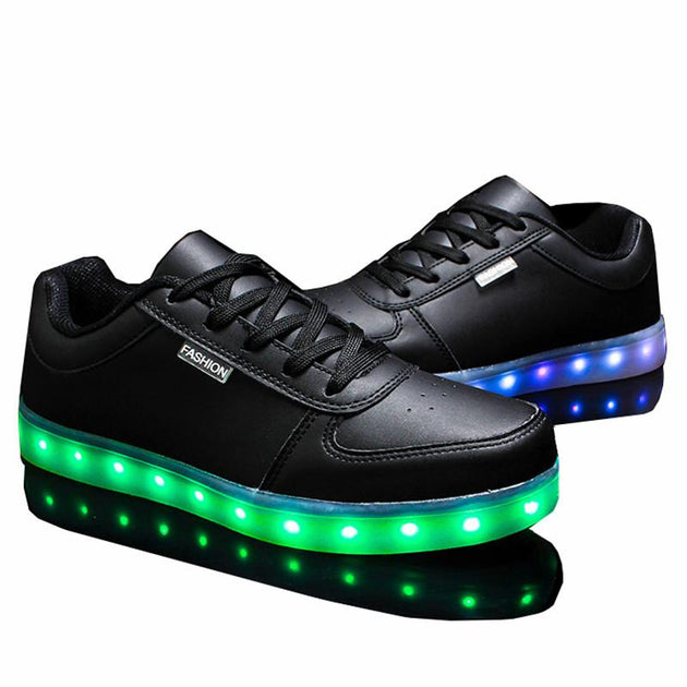 LED Glow Fashion Low Tops With 8 LED Color Options Included!  USB Rechargeable! - TrendSettingFashions 