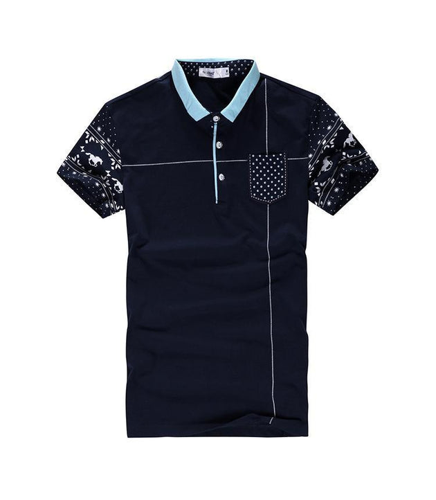 Men's Turn Down Collar Polo - TrendSettingFashions 