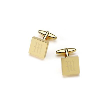 Brass Square Cuff Links - TrendSettingFashions 