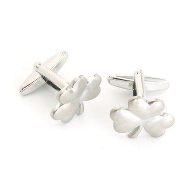 Dashing Cuff Links with Personalized Case -3 Leaf Clover - TrendSettingFashions 