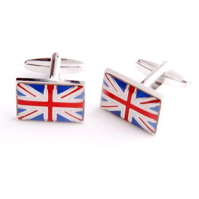 Dashing Cuff Links with Personalized Case - British Flag - TrendSettingFashions 
