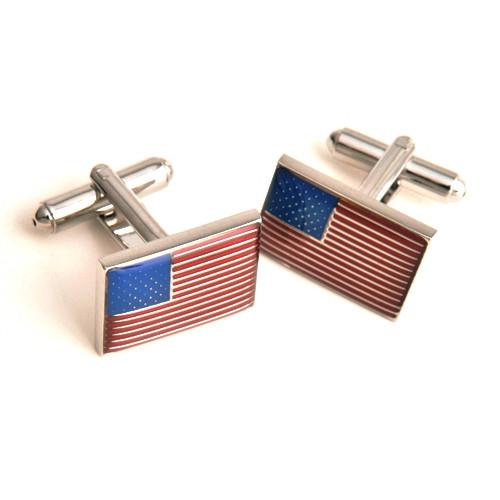 Dashing Cuff Links with Personalized Case - Flag - TrendSettingFashions 