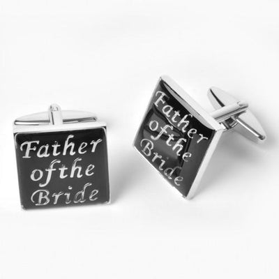 Dashing Cuff Links with Personalized Case - Father of the Bride - TrendSettingFashions 