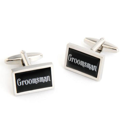 Dashing Cuff Links with Personalized Case - Groomsman - TrendSettingFashions 
