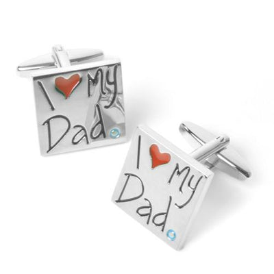Dashing Cuff Links with Personalized Case - Love Dad - TrendSettingFashions 