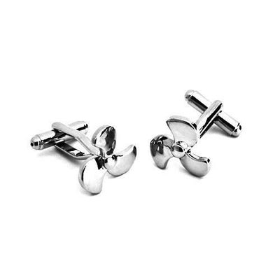 Dashing Cuff Links with Personalized Case - Propeller - TrendSettingFashions 