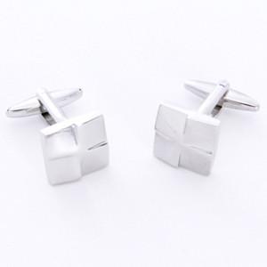 Dashing Cuff Links with Personalized Case - Silver Square - TrendSettingFashions 