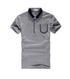 Men's Turn Down Collar Polo - TrendSettingFashions 