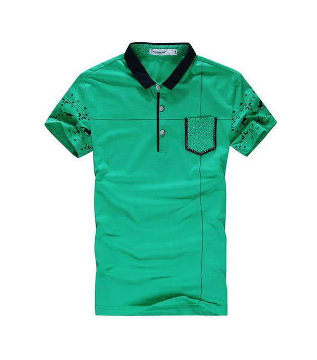 Men's Turn Down Collar Polo - TrendSettingFashions 