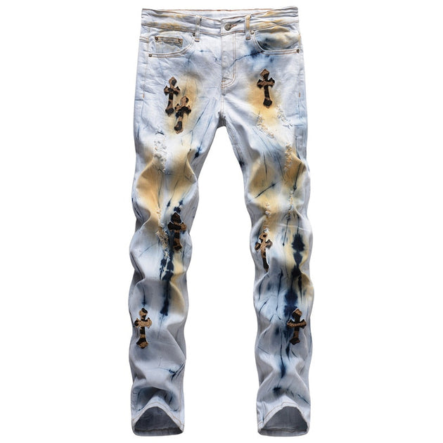 Men's Fashion Ripped Jeans - TrendSettingFashions 