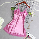 Women's Satin Nightgown Night Dress