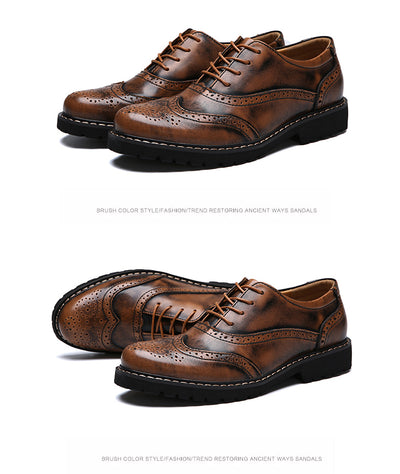 Men's Brogue Dress Shoes Up To Size 11 - TrendSettingFashions 