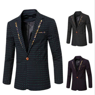 Men's Fashion Print Blazer Up To 5XL - TrendSettingFashions 