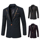 Men's Fashion Print Blazer Up To 5XL - TrendSettingFashions 