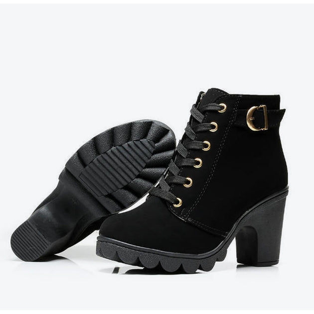 Women's Lacey Motorcycle Boots - TrendSettingFashions 