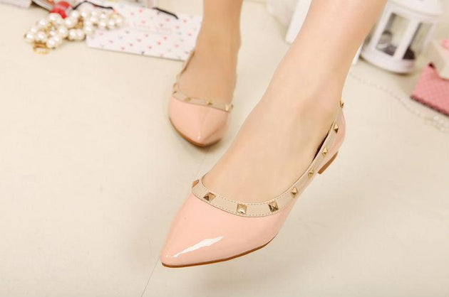 Women's Sexy Party Flats With Rivets - TrendSettingFashions 