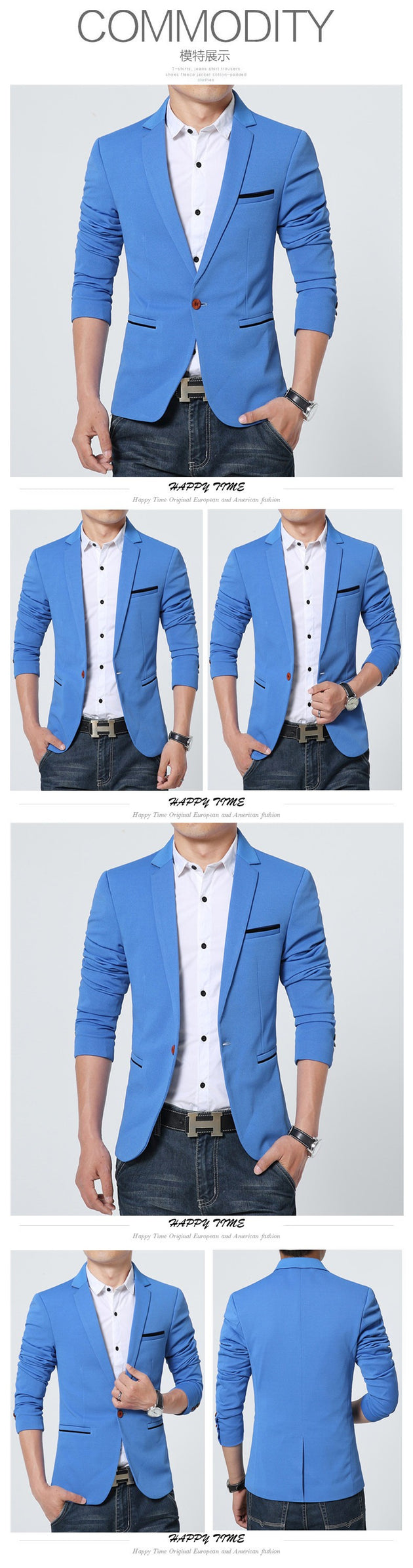 Men's Casual Blazer Up To 5XL - TrendSettingFashions 