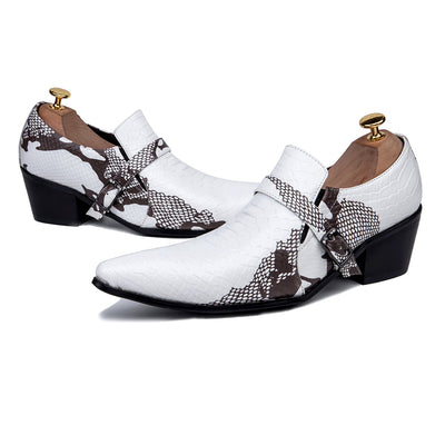 Men's White Pointed Toe Shoe - TrendSettingFashions 
