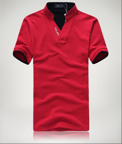 Men's Short Sleeve Solid Polo Shirt - TrendSettingFashions 