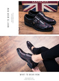 Men's Crocodile Style Dress Shoe - TrendSettingFashions 