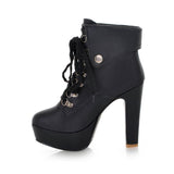 Women's City Slicker Lace Up Boots - TrendSettingFashions 