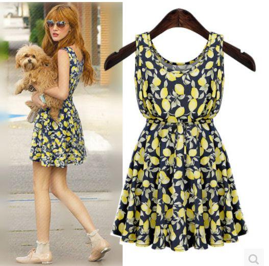 Women's Vintage Floral Dress - TrendSettingFashions 