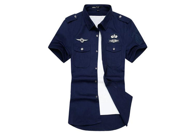 Men's Military Style T-Shirt - TrendSettingFashions 