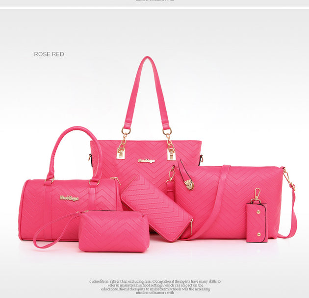 Women's 5 Bag Set With 5 Color Options - TrendSettingFashions 