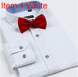 Men's London Busines Shirt With Solid Tie - TrendSettingFashions 