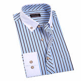 Men's Fashion Striped Dress Shirt - TrendSettingFashions 