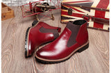 Genuine Leather Fashion Mens Brogue Boots - TrendSettingFashions 