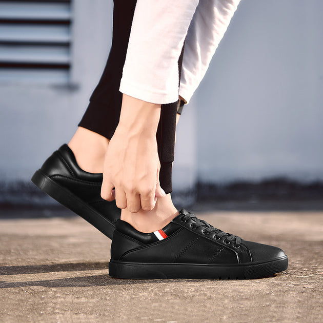 Fashion Black Lace Up Men Casual Shoes - TrendSettingFashions 