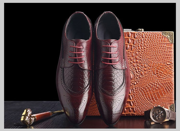 Men's Brogue/Oxford Dress Shoe - TrendSettingFashions 