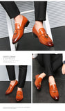 Men's Low Top Crocodile Style Flats - TrendSettingFashions 
