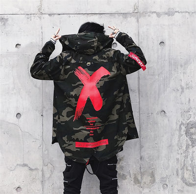 Men Fashion Embroidery Military Camo Jacket - TrendSettingFashions 