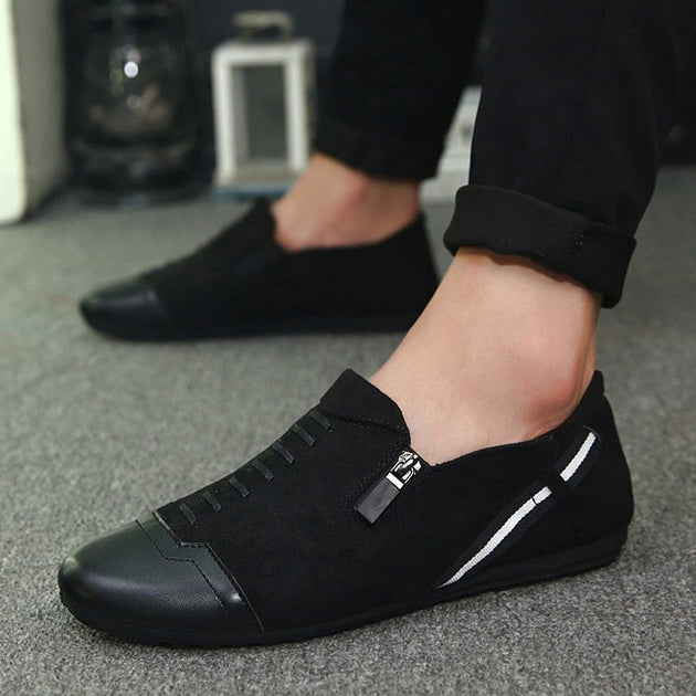Men's Suede Zip Up's - TrendSettingFashions 