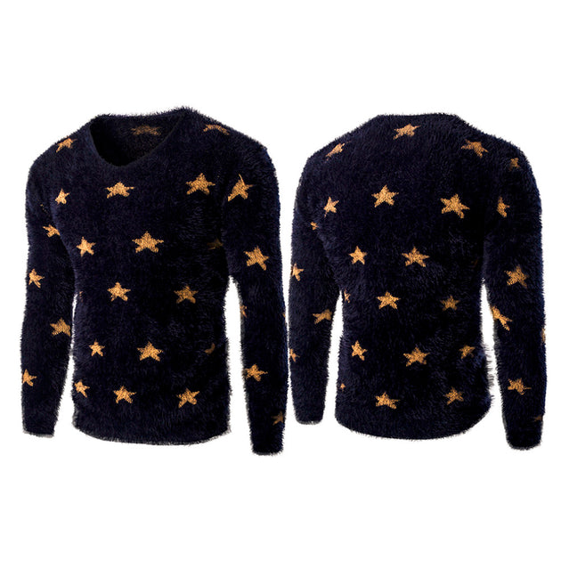 Men's Holiday Star Sweater - TrendSettingFashions 