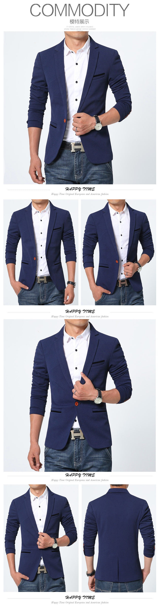 Men's Casual Blazer Up To 5XL - TrendSettingFashions 