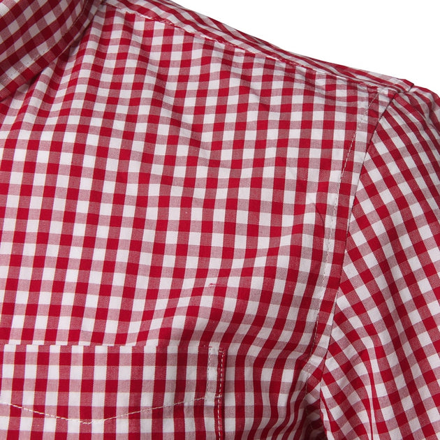 Men's Plaid Summer Short Sleeve Button Down - TrendSettingFashions 