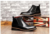 Genuine Leather Fashion Mens Brogue Boots - TrendSettingFashions 