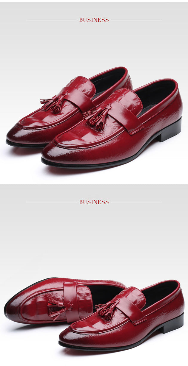 Men's Low Top Crocodile Style Flats - TrendSettingFashions 