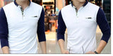 Men's Button Down Collar Polo - TrendSettingFashions 