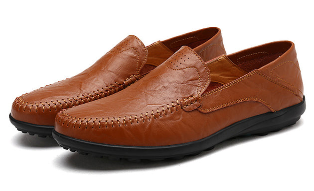 Slip On Genuine Leather Slip On Moccasins - TrendSettingFashions 