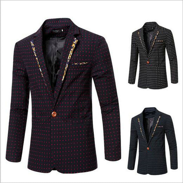 Men's Fashion Print Blazer Up To 5XL - TrendSettingFashions 