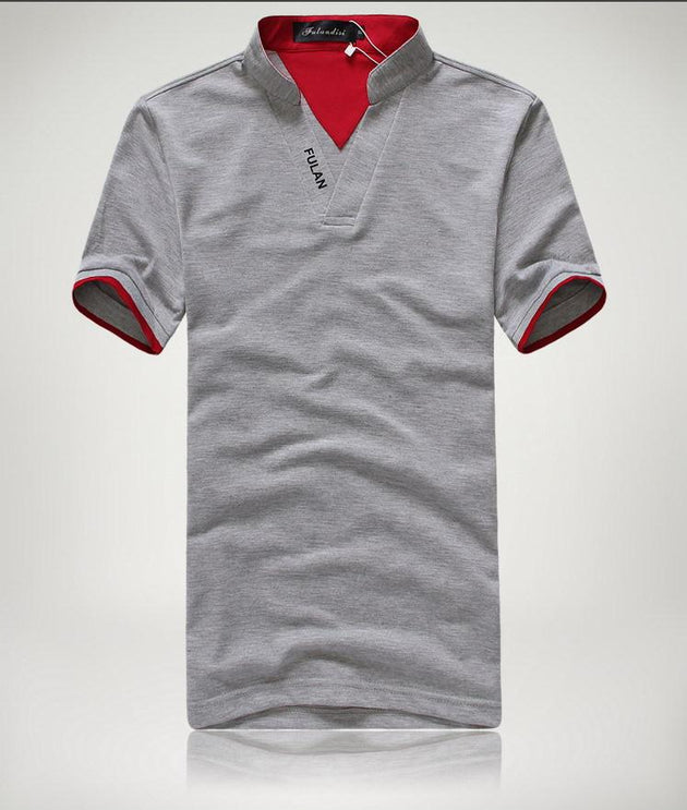 Men's Short Sleeve Solid Polo Shirt - TrendSettingFashions 