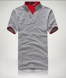 Men's Short Sleeve Solid Polo Shirt - TrendSettingFashions 