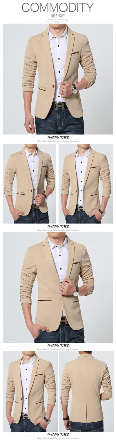 Men's Casual Blazer Up To 5XL - TrendSettingFashions 