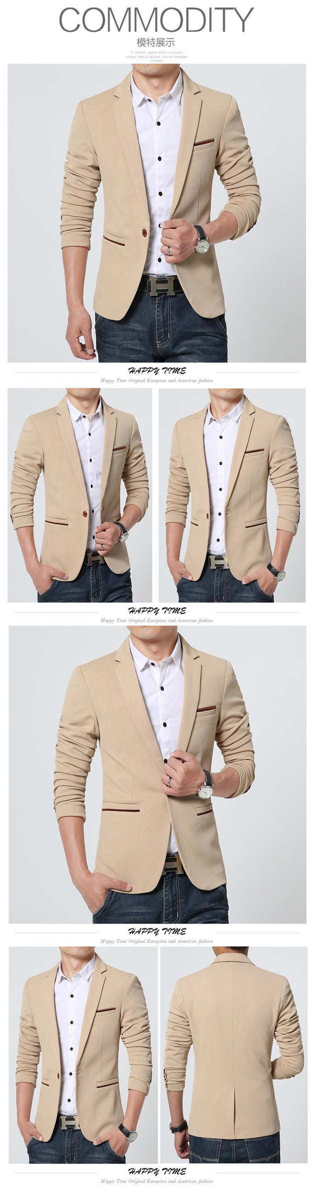 Men's Casual Blazer Up To 5XL - TrendSettingFashions 