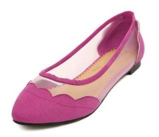 Women's Sweet Lace See-Through Flats - TrendSettingFashions 